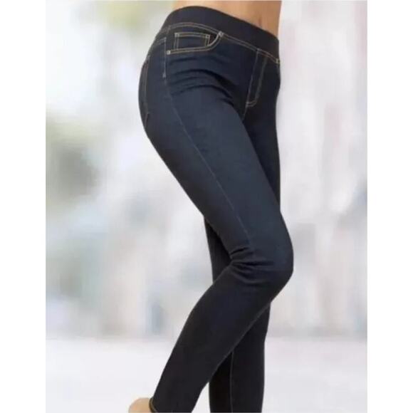 Boston Proper Women's Pull-on Skinny Jeans Jeggings - Dark Wash - Size 14 NWOT - Picture 1 of 6